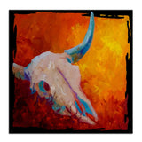 Oil Painting Texas Longhorn Skull Wall Painting