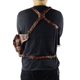 Retro Brown Crossbody Leather Waist Bag For Men and Women