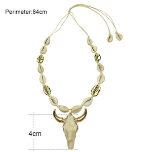 Bull Head Pendant Necklace