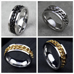 Cowboy Chain Stainless Steel Rings