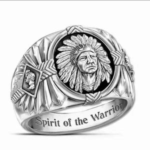 Vintage Indian Spiritual Totem Silver Ring