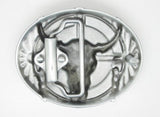 Western Style Native American Belt Buckle back