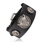 Buffalo Head Retro Genuine Leather Bracelet for Men and Women