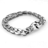 Stainless Titanium Steel Men's Casting Handcuff Chain Bracelet