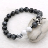 Neo-Gothic Moon Stones Bull Skull Bracelet