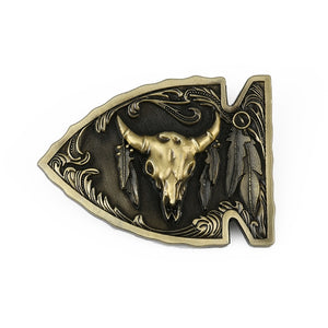 Native American Arrowhead Belt Buckle