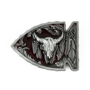Native American Arrowhead Belt Buckle front
