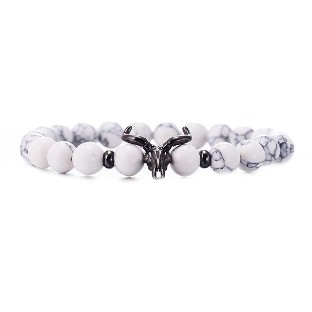 Cattle Skull Beaded Bracelets For Him and Her