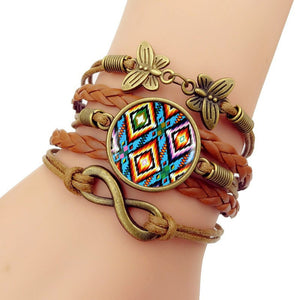 Handmade Knitted Leather Native American Vintage Jewelry
