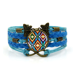 Handmade Knitted Leather Native American Vintage Jewelry