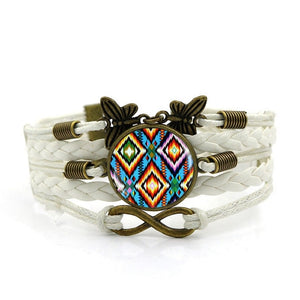 Handmade Knitted Leather Native American Vintage Jewelry