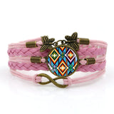 Handmade Knitted Leather Native American Vintage Jewelry