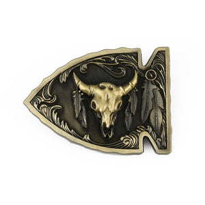 Native American Arrowhead Belt Buckle