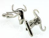 Men's Bull Skull Silver Cuff Links