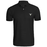 Mens Bull Skull Embroidered Polo Shirts Men Shirts