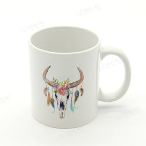 Nordic Watercolor Porcelain Ceramic Creative Mug