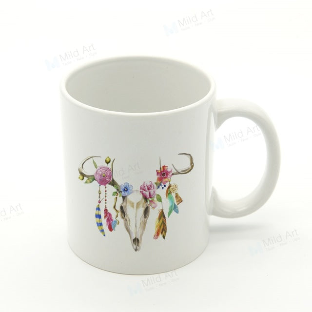 Bull skull Mug front