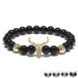 Bull Skull Charm Bracelet