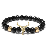 Bull Skull Charm Bracelet