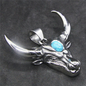 Bull Head Pendant Stainless Steel Fashion Necklace