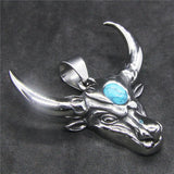 Bull Head Pendant Stainless Steel Fashion Necklace