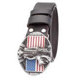 Genuine Leather Wild West American Cowboy Belt