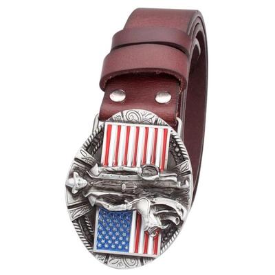 Genuine Leather Wild West American Cowboy Belt