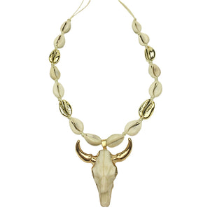 Bull Head Pendant Necklace