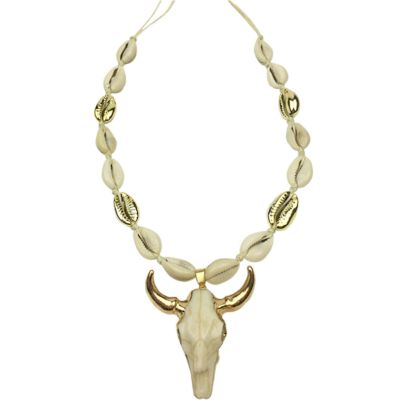 Bull Head Pendant Necklace