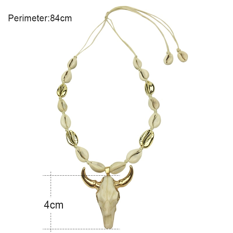 Bull Head Pendant Necklace