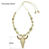 Bull Head Pendant Necklace