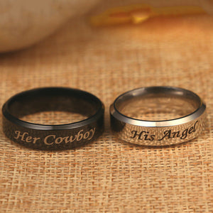 Cowboy Carbon Steel Couples Rings